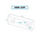 Hhip 4-1/8 in. L X 1.5 in. H X 1 in. Aluminum Soft Vise Jaws Set 3900-2291 - alternate 2